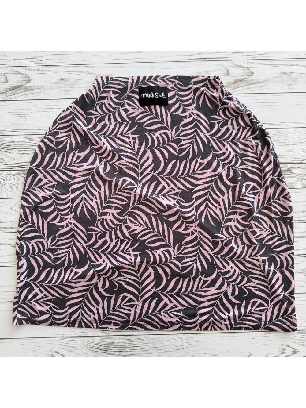 Milk Snob Pink Palm Leaf 5-in-1 Infant Car Seat Nursing Cover